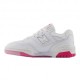 New Balance 550 Lea Gs Bianco Fuxsia - Sneakers Bambina