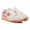 New Balance 550 Meash Lea Gs Bianco Rosa - Sneakers Bambina