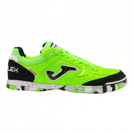 Joma Top Flex 2411 Indoor Nero Verde - Scarpe Da Calcetto Uomo