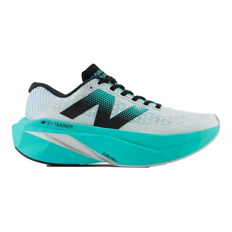 New Balance Fuelcell Trainer V5 Bianco Blu - Scarpe Running Donna