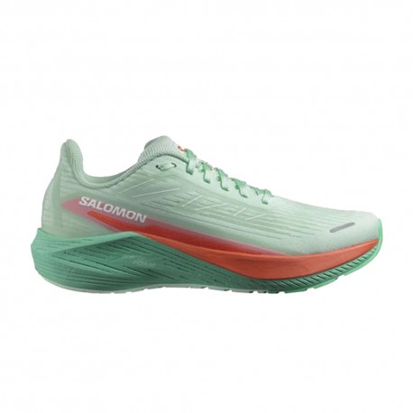 Salomon Aero Blaze 2 Bay Cherry Tomato Electric Verde - Scarpe Running Donna