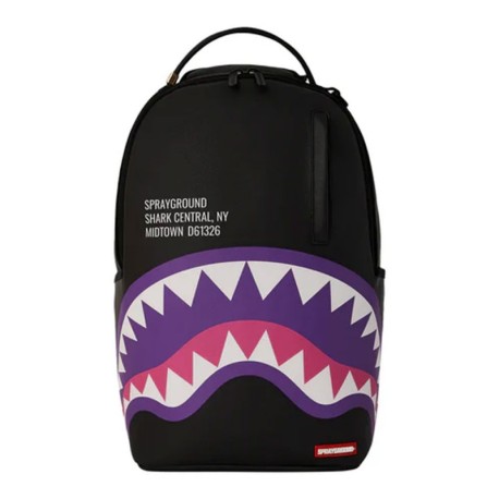 Sprayground Zaino Central Purple Nero