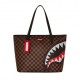 Sprayground Borsa Tote Shark In Stickers Moro