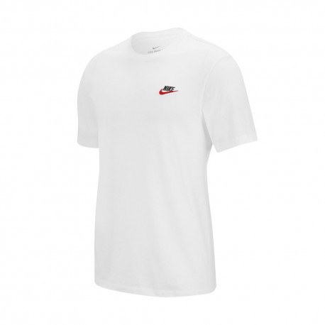 Nike T-Shirt Logo Piccolo Bianco Uomo