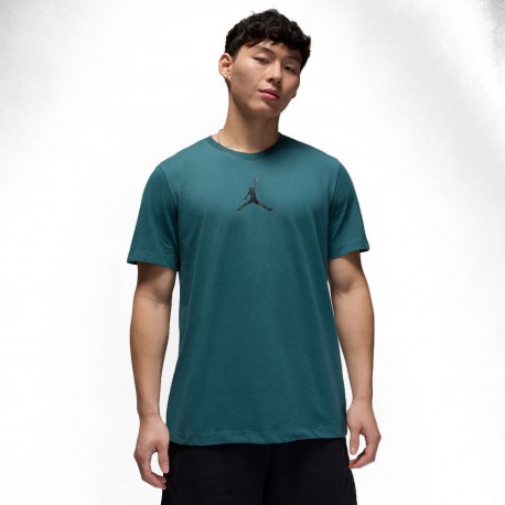 Nike T-Shirt Logo Centrale Verde Uomo