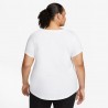 Nike T-Shirt PLus Size Logo Futura Bianco Donna