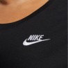 Nike T-Shirt Plus Size Club Essentials Nero Donna