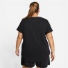 Nike T-Shirt Plus Size Club Essentials Nero Donna