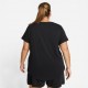 Nike T-Shirt Plus Size Club Essentials Nero Donna