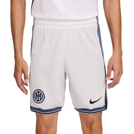 Nike Pantaloncini Calcio Inter Away 24/25 Bianco Navy Uomo