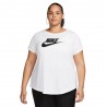 Nike T-Shirt PLus Size Logo Futura Bianco Donna