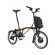 Brompton Folding C-Line Explore 6V Flame Lacquer - City Bike Elettrica