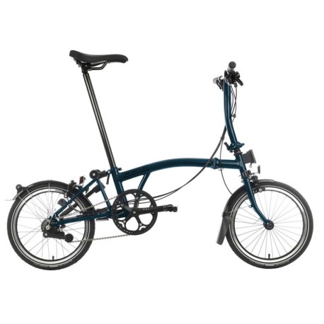 Brompton Folding C-Line Explore 6V Ocean Blue - Bicicletta Pieghevole