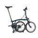 Brompton Folding C-Line Explore 6V Ocean Blue - Bicicletta Pieghevole