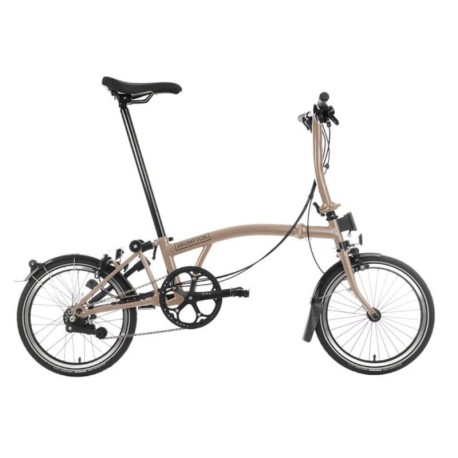 Brompton Folding C-Line Explore 6V Dune Sand - Bicicletta Pieghevole