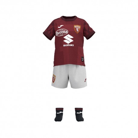 Joma Sport Completo Calcio Neonato Torino Home 24 25 Granata Bambino