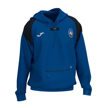 Joma Sport Felpa Calcio Atalanta Free Time Fz Blu Nero Uomo