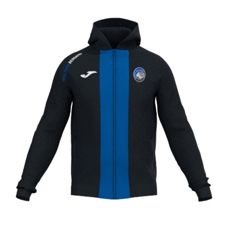 Joma Sport Felpa Calcio Atalanta Free Time Fz Nero Blu Uomo