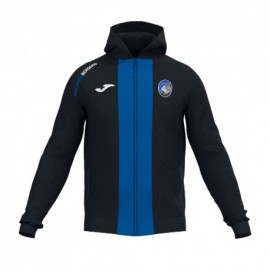 Joma Sport Felpa Calcio Atalanta Free Time Fz Nero Blu Bambino