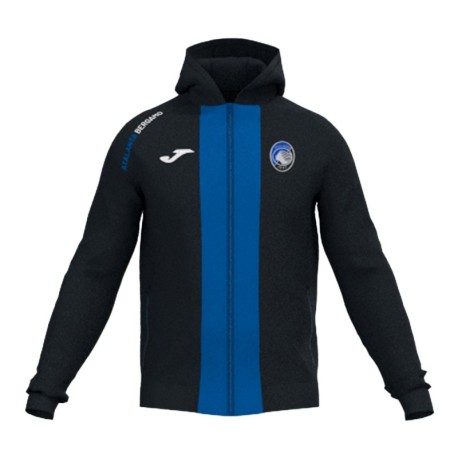 Joma Sport Felpa Calcio Atalanta Kangaroo Fz Nero Blu Uomo