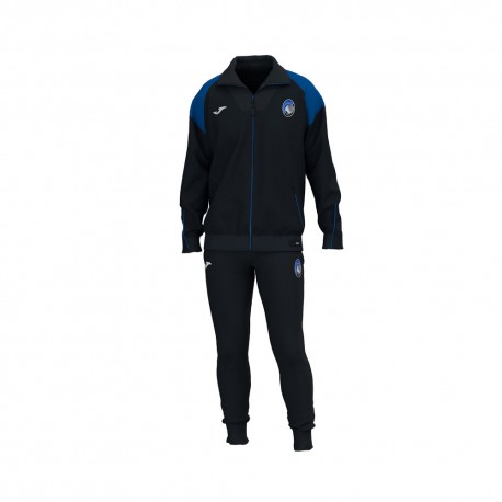 Joma Sport Tuta Calcio Atalanta Fleece Free Time Nero Nero Bambino