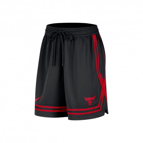 Nike Pantaloncini Basket Nba Bulls Nero Rosso Uomo