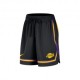 Nike Pantaloncini Basket Nba Lakers Nero Giallo Uomo