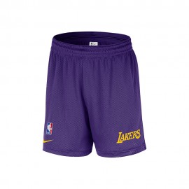 Nike Pantaloncini Basket Nba Lakers Viola Giallo Uomo