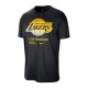 Nike T-Shirt Basket Nba Lakers Nero Giallo Uomo