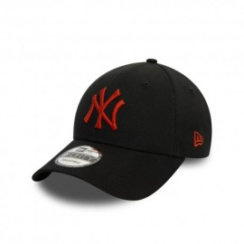 New Era Cappellino Logo Ny 9Forty Logo Rosso Nero