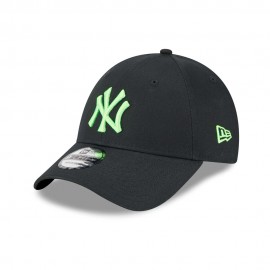 New Era Cappellino Logo Ny 9Forty Logo Lime Nero