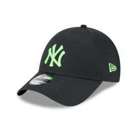 New Era Cappellino Logo Ny 9Forty Logo Lime Nero