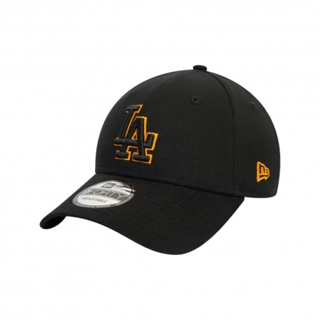 New Era Cappellino Outline La Dodgers Arancio Nero