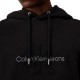 Calvin Klein Felpa Con Cappuccio Logo Nero Uomo