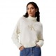 Calvin Klein Maglioncino Dolcevita Chenille Bianco Donna