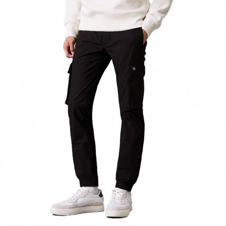 Calvin Klein Pantaloni Cargo Tecnico Nero Uomo