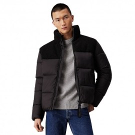 Calvin Klein Piumino Sherpa Puffer Nero Uomo