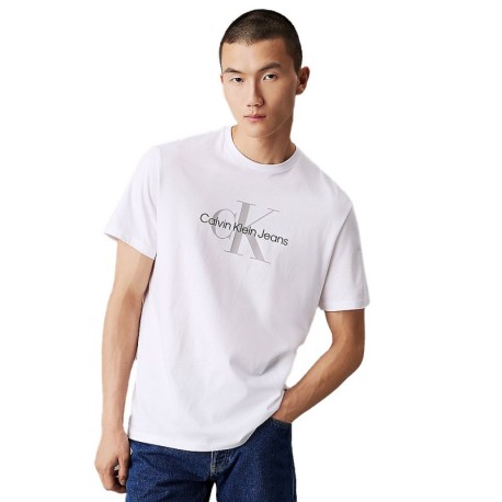 Calvin Klein T-Shirt Big Logo Bianco Uomo