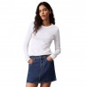 Calvin Klein T-Shirt Giro Costine Bianco Donna