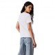 Calvin Klein T-Shirt Logo Piccolo Bianco Donna