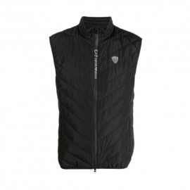 Ea7 Gilet Sportivo Logo Piccolo Nero Uomo