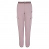 Ea7 Pantaloni Cargo Logo Piccolo Verde Donna