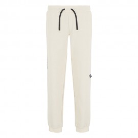 Ea7 Pantaloni Con Polsino Logo Di Lato Beige Uomo