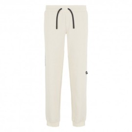 Ea7 Pantaloni Con Polsino Logo Di Lato Beige Uomo