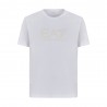 Ea7 T-Shirt Big Logo Elasticizzata Bianco Uomo