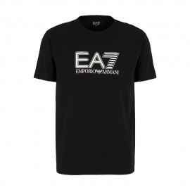 Ea7 T-Shirt Big Logo Elasticizzata Nero Uomo