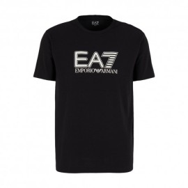 Ea7 T-Shirt Big Logo Elasticizzata Nero Uomo