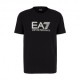 Ea7 T-Shirt Big Logo Elasticizzata Nero Uomo