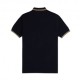 Fred Perry Polo Logo Nero Uomo