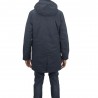 K-Way Parka Yarno Twill Marmotta Lungo Blu Uomo